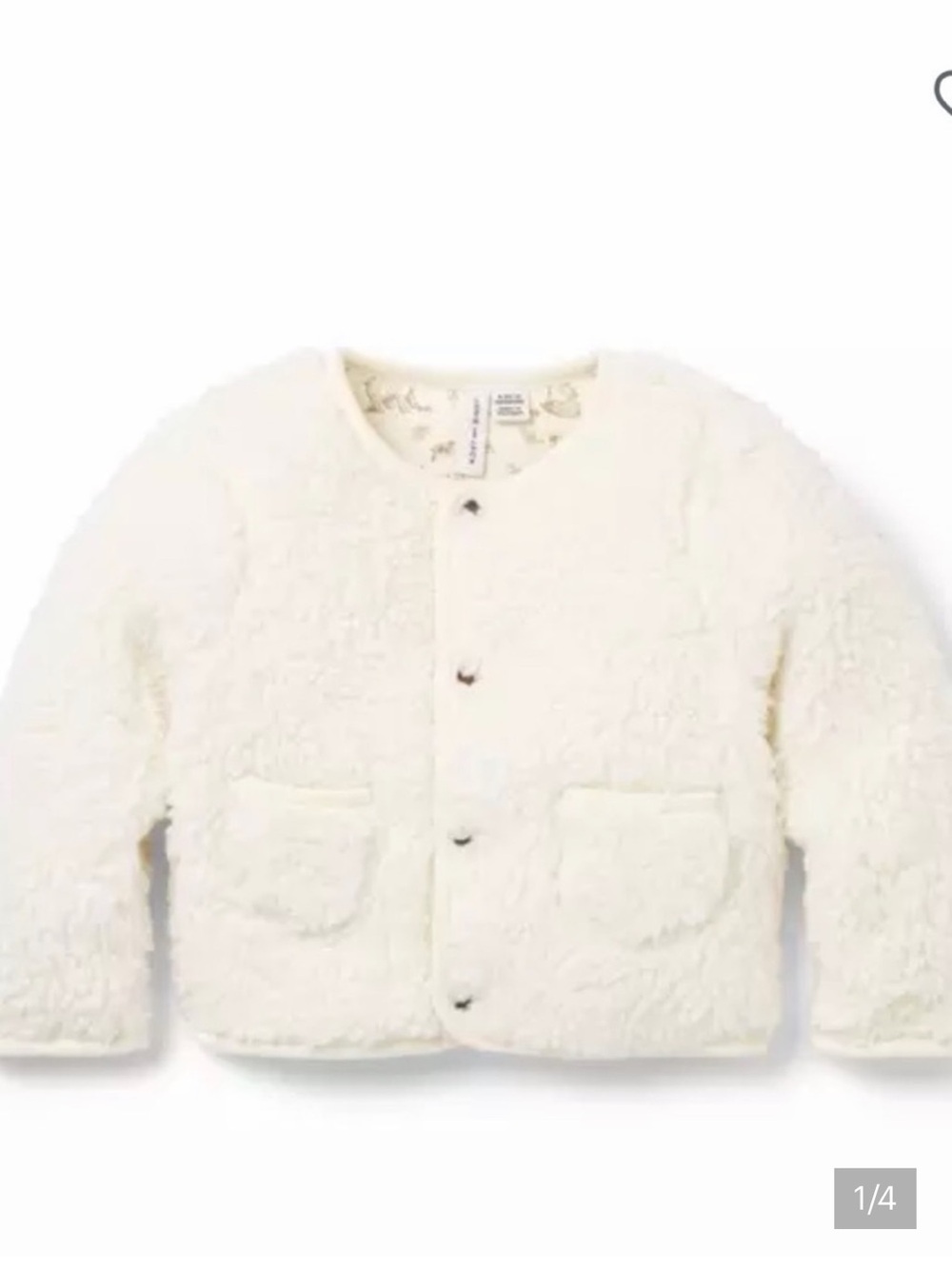 Janie and Jack Sherpa Reversible Jacket